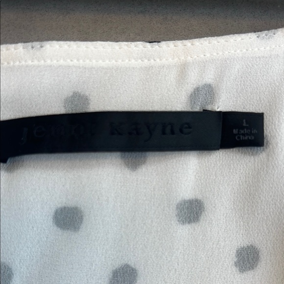 Jenni Kayne White and Gray Polka Dot Fabric Maxi Dress - Picture 2 of 4